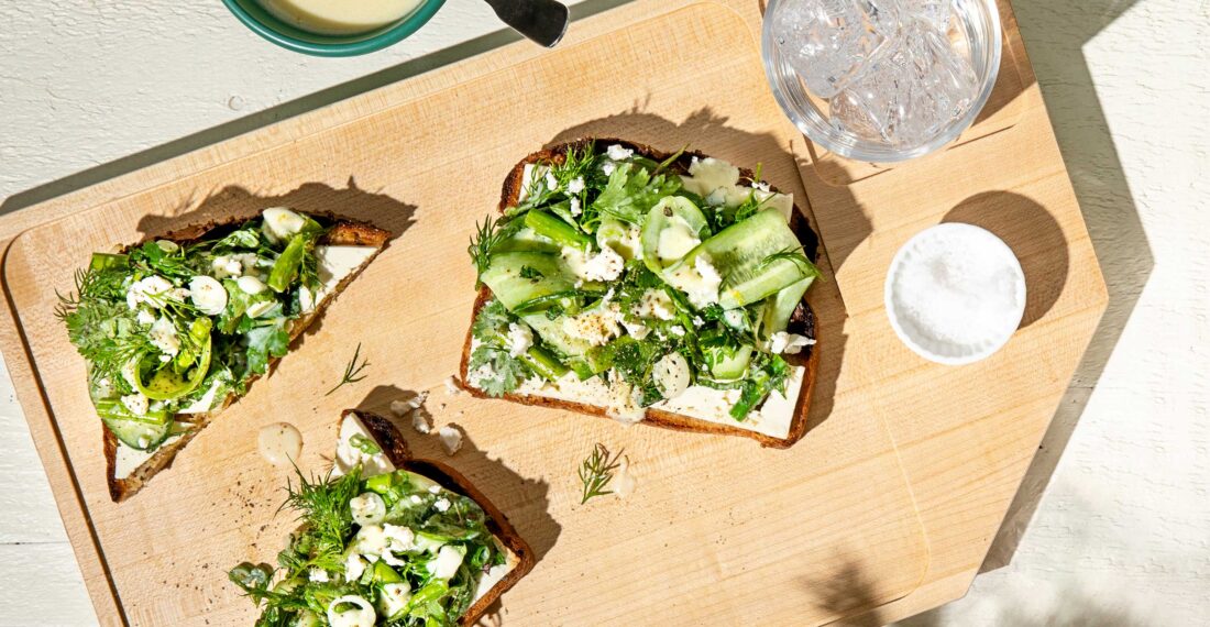 Tartines déesse verte recette de Hubert Cormier docteur en nutrition