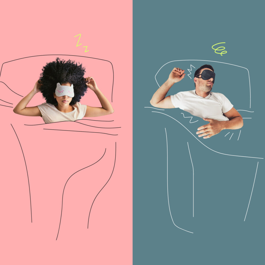 couple dormant dans un lit