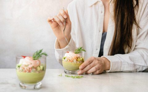 verrines de crevettes
