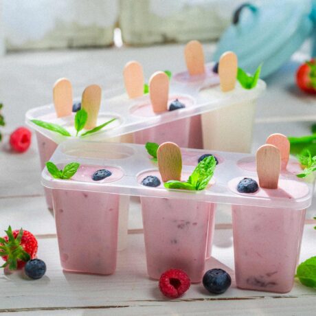 contenants de sucettes glacées au yogourt