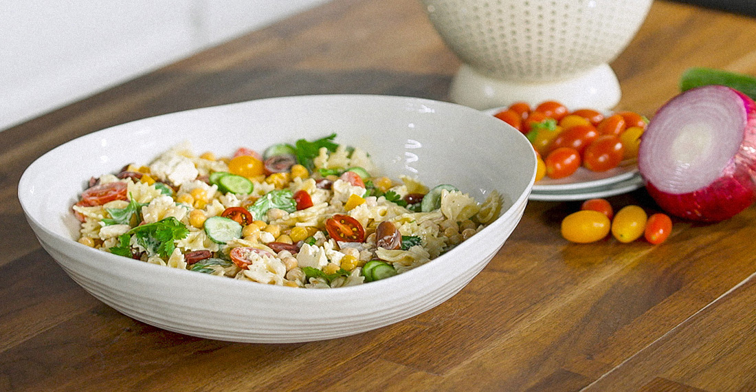 bol de salade de pâtes