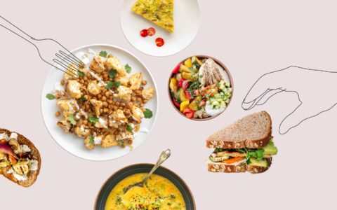 repas avec légumes