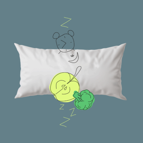 oreiller et illustrations