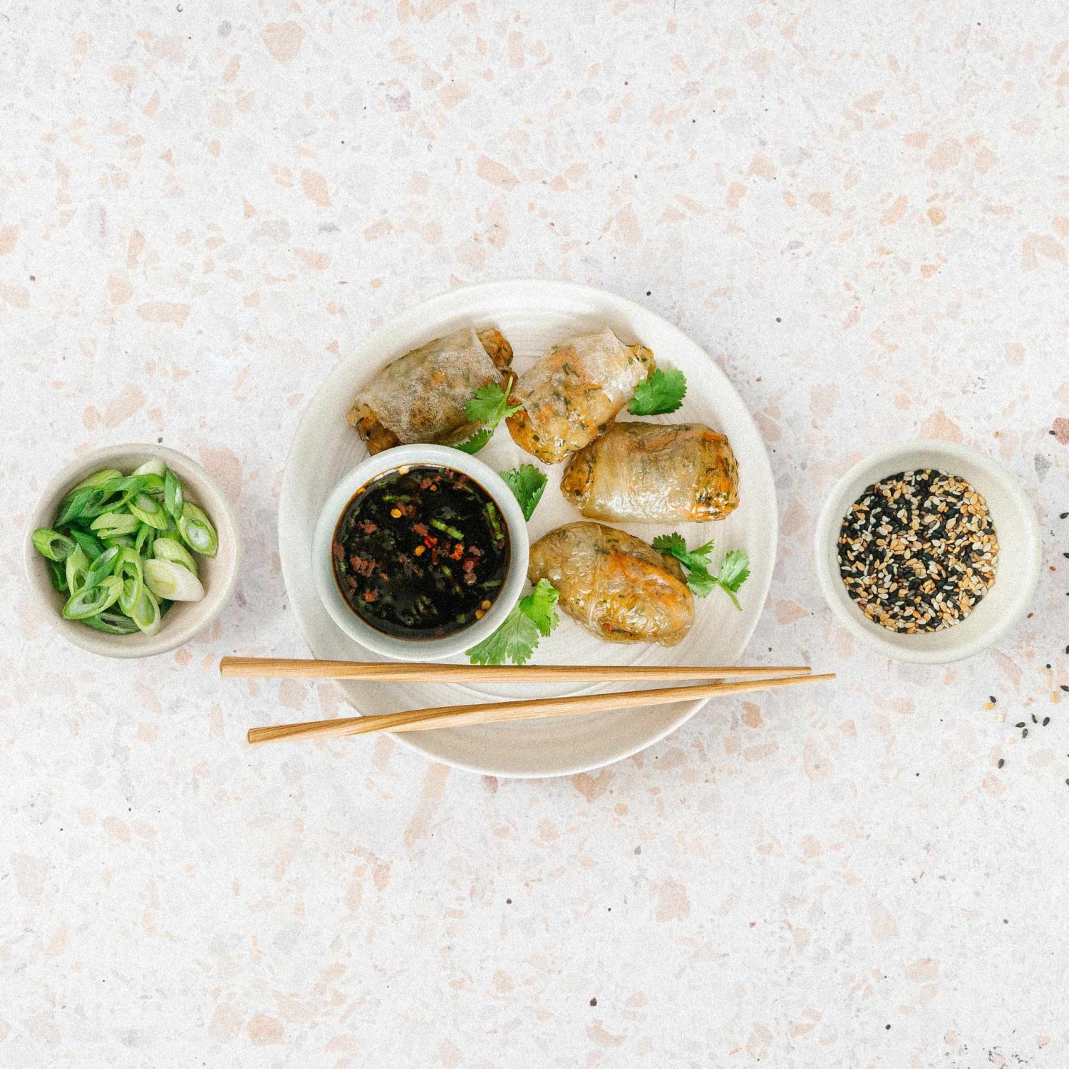 dumplings et sauce