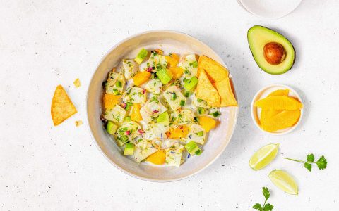bol de ceviche de poisson